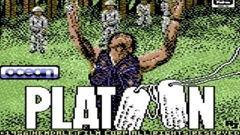 Platoon - C64 Loading Screen - Nostalgia Overload!!  C64 Retro Music Loading Screen  (C64)