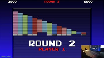 Arkanoid made in Processing controlled by tilting a phone