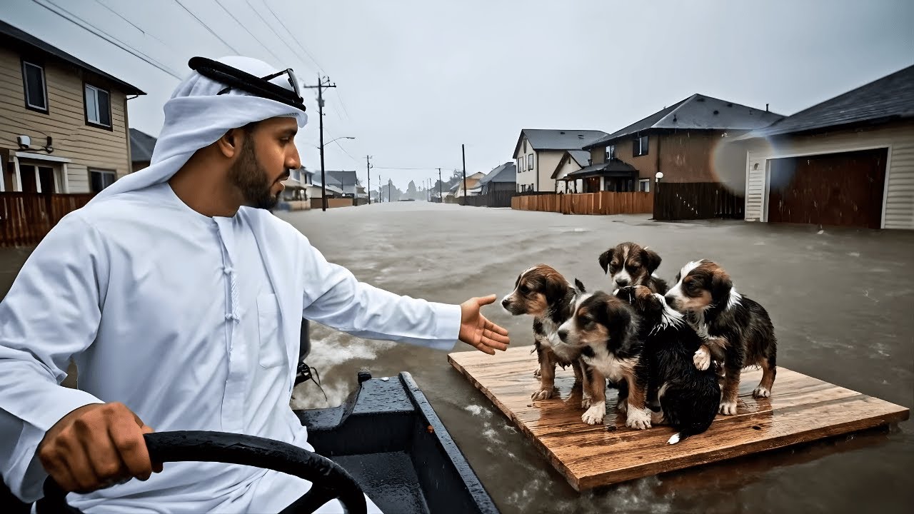 Heroic Rescue Team Rescues Dogs Trapped in Historic Flood | Animal Rescue