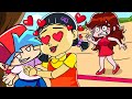 Friday Night Funkin vs Squid Game Love Story - Cartoon Animation