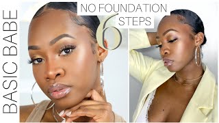 Basic Babe: NO FOUNDATION Makeup Using ONLY 6 Products! | Maya Galore