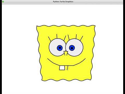 Python turtle for SpongeBob