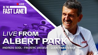 Guenther Steiner, Andreas Seidl & Frédéric Vasseur, LIVE from the Formula 1® Australian Grand Prix