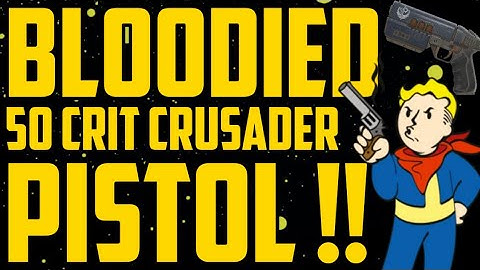 Bloodied VATS Crit Crusader Pistol !! - Fallout 76