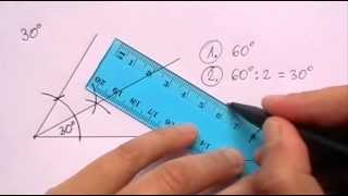 Konstrukcija kuta od 30°