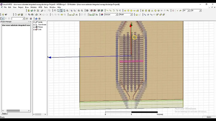SIW filter antenna siw transitions of siw design in cst