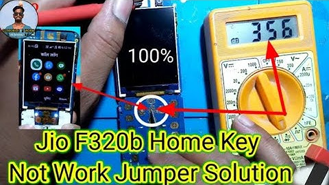 Jio F320b Home Key Not Working Jio Home Button Jumper Solution Jio F320 Home Key Jumper Solution