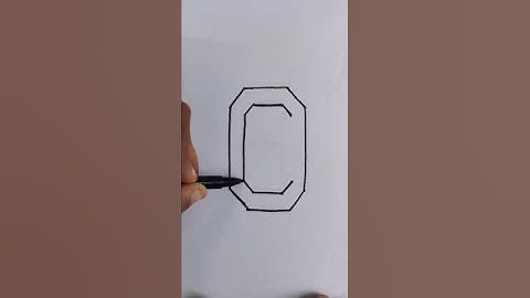 Draw 3d letter O | how to draw 3d O #art #3d #3dart #3dletterdrawing #drawing #shorts #artsiechic