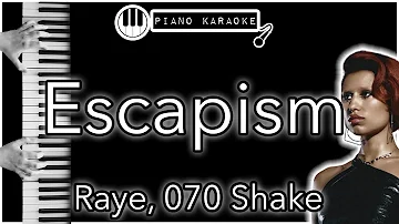 Escapism - Raye, 070 Shake - Piano Karaoke Instrumental