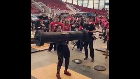 Allison Lockhart 205 Log Press. Worlds Strongest W...