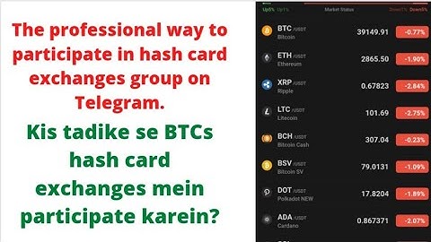 How to participate BTCs Hash card exchange on Telegram?25 April 2022