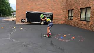 Boys Rollerski Agility Course | Central Regional Elite Group Camp