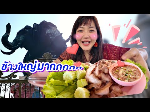 กินอาหารไทยหนึ่งในที่ชอบ เดินเที่ยวพิพิธภัณฑ์ช้างเอราวัณ｜ใบไม้ไต้หวัน 葉子