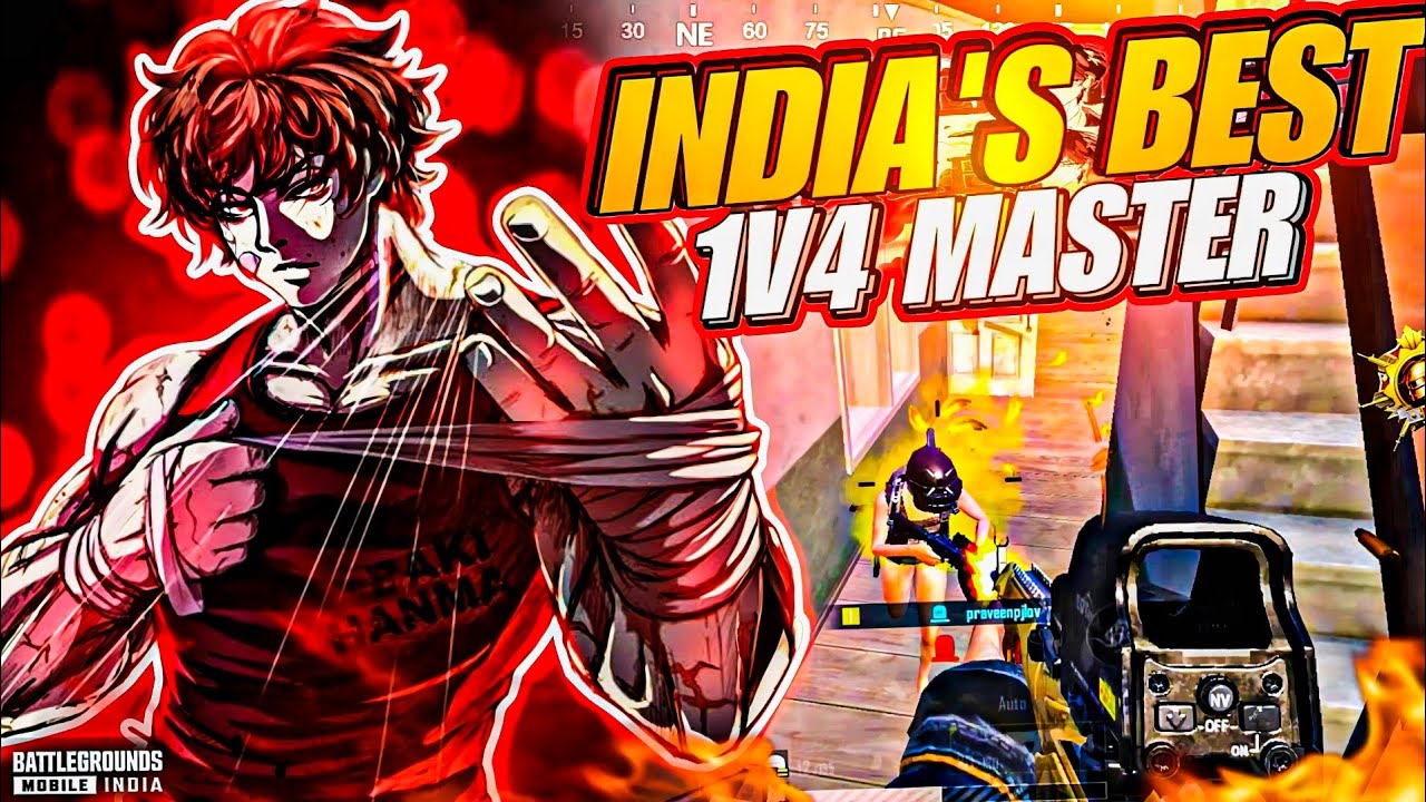 BEST 1v4 CLUTCH MASTER IN INDIA? 🔥 | BGMI | PUBG MOBILE - YouTube