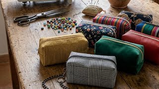 435 Mini Beauty Case Pochette Dream, Con Ritagli Di Tessuto, Facilissime.