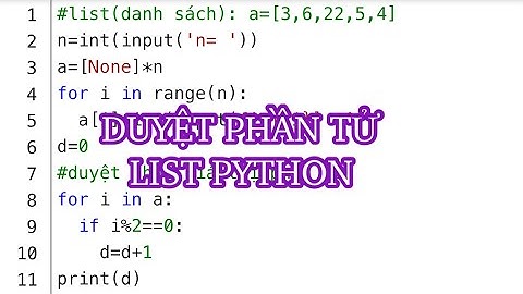 Hai cách duyệt phần tử của List trong Python