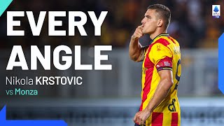 Krstovic with an absolute banger | Every Angle | Lecce-Monza | Serie A 2023/24