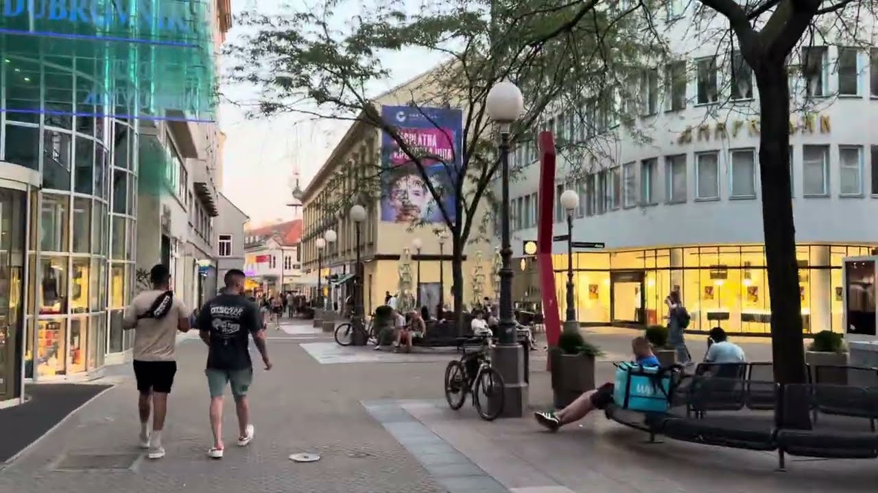 Walking around Zagreb for the first time