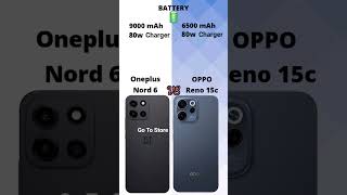 Oneplus Nord 6 vs OPPO Reno 15c