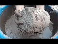 Asmr  crunchy sand and mud texture water crumbling yummy dipping   satisfaction