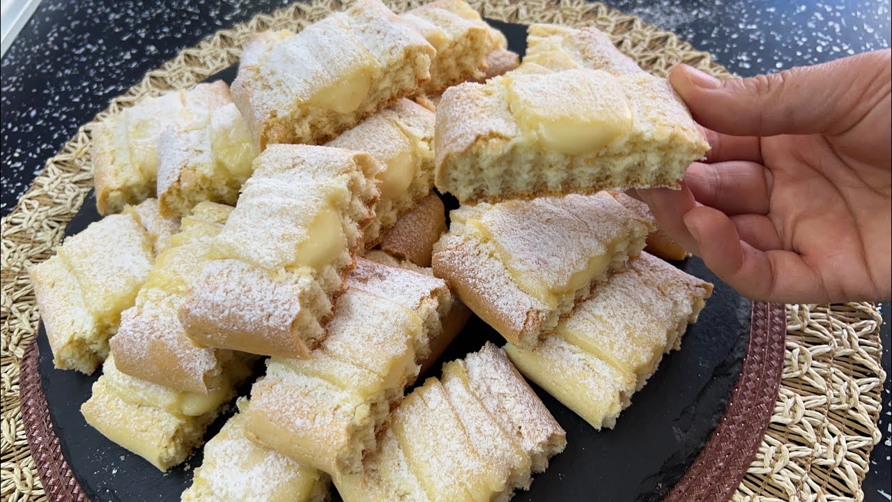 Мягкие кремовые бисквиты 🥰 Быстрый и простой рецепт