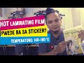 HOW TO LAMINATE STICKERS USING A HOT LAMINATING FILM? | SMOOTH FILM | DIGITAL PRINTING BUSINESS