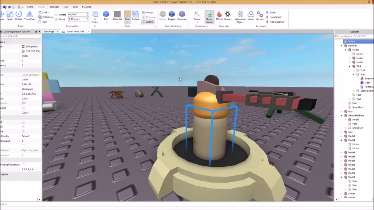 Roblox Speed Build Auto Turret Gun By Capta Games - aphmaus suits development ended roblox