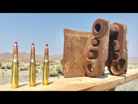 Can a Caterpillar D8 Track stop a 50cal?