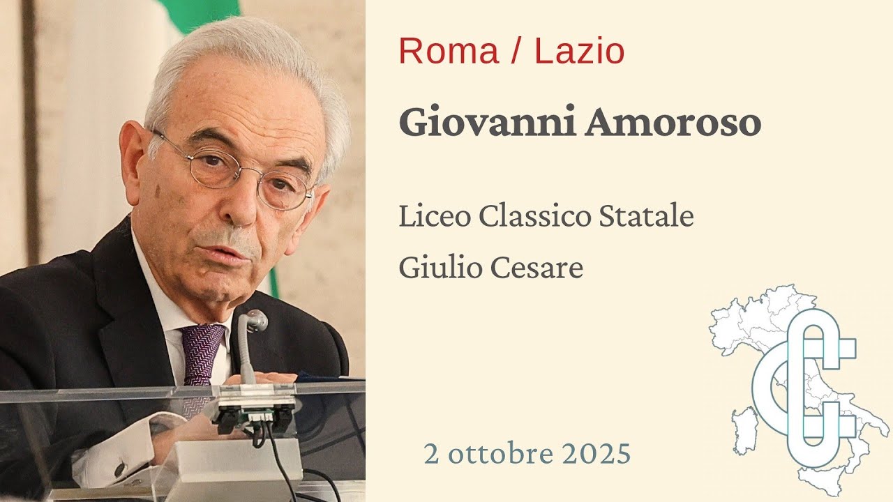 Intervento Presidente Amoroso  Liceo Classico  Giulio  Cesare ROMA