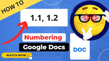 How to Add 1.1, 1.2 Numbering in Google Docs
