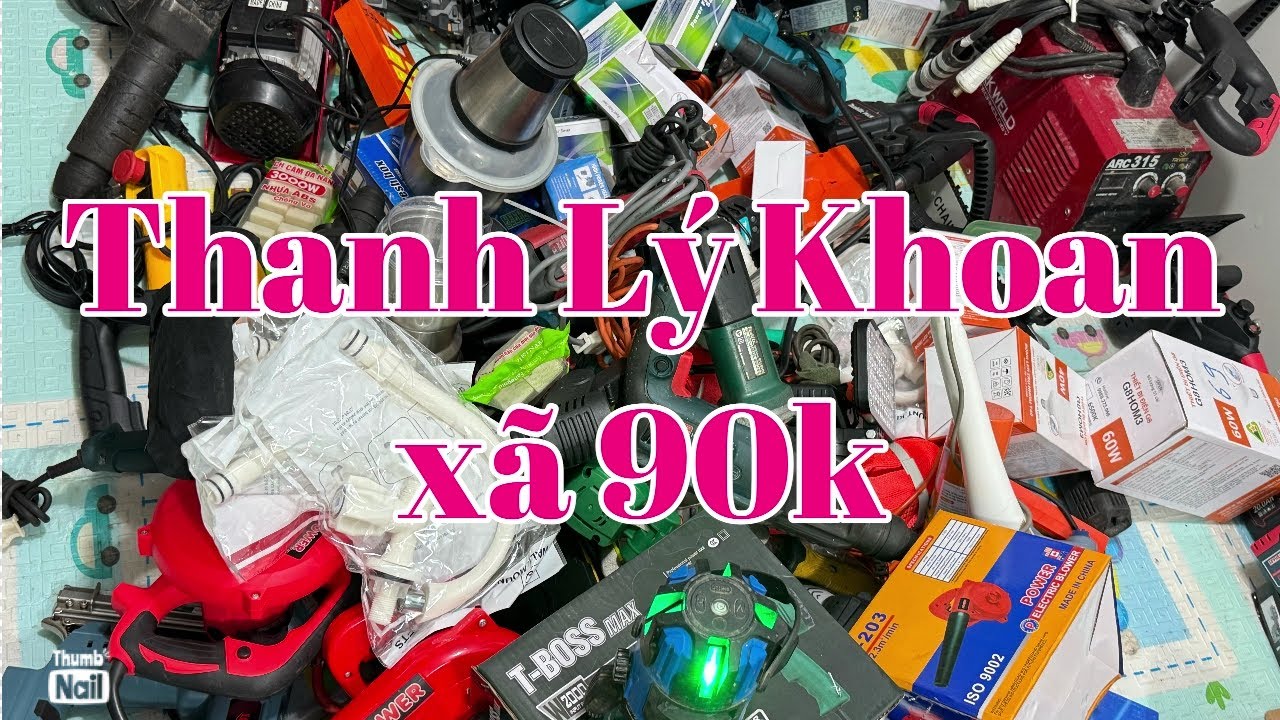 Thanh lý lô đồ cũ lộn xộn 19k búa rỉ, pin 20cell, máy khoan, máy hàn, rửa xe, mài pin,quạt 90k