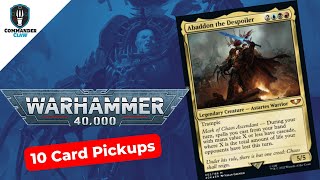 mtg abaddon the despoiler commander deck Warhammer 40,000 Abaddon the Despoiler