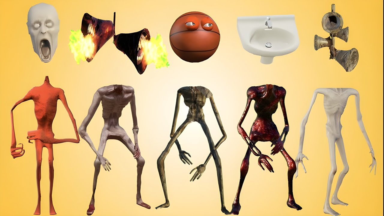 WRONG HEAD SIREN HEAD LAVA, SIREN HEAD BASKETBALL, SIREN HEAD SINK, SCP 096, SIREN HEAD WOODS 