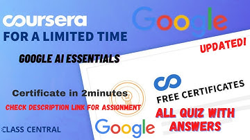 Google AI Essentials,(week-1-5) All Quiz Answers.#coursera #quizanswers #digitalmarketing