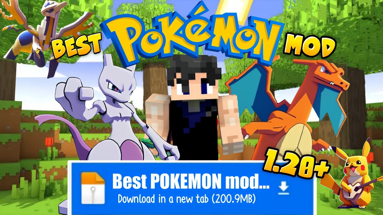 How To Download & Install The Pokemon Mod Minecraft 1.20 PE 