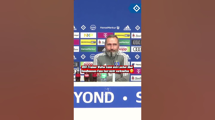 HSV-Trainer Walter kann sich Lacher über Sandhausen-Fans fast nicht verkneifen 🤭