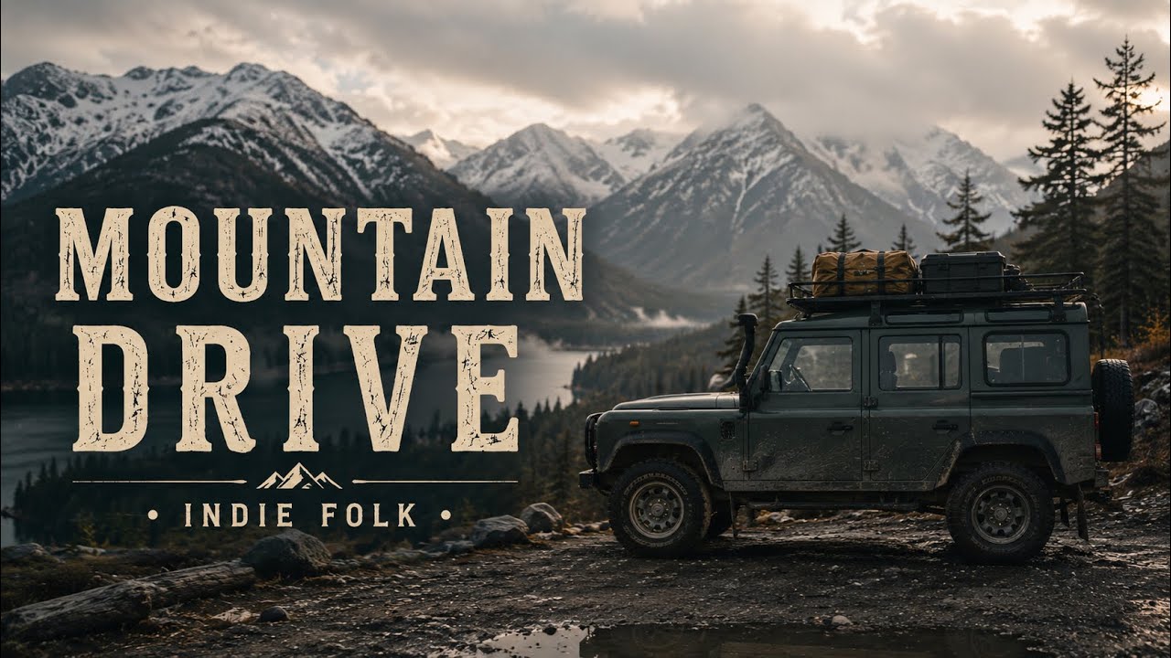 Indie Flk Mountain Drive ⛰️– Relaxing Acoustic Music for Forest Drives