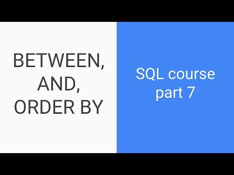 Video: Was bedeutet order by in SQL?