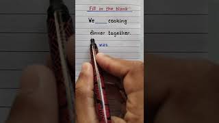 We were cooking dinner together