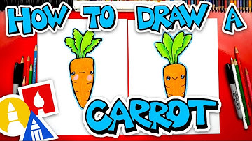 How To Draw A Funny Carrot