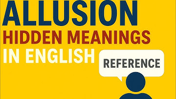 Allusion Figure of Speech |Allusion Explained |Allusion Definition and Examples