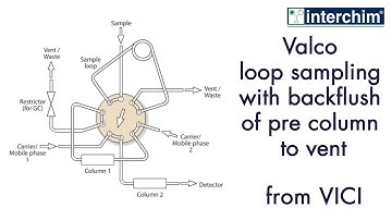 VICI – Valco loop sampling with backflush of pre column to vent