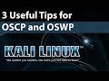 My 3 Useful Tips for OSCP & OSWP