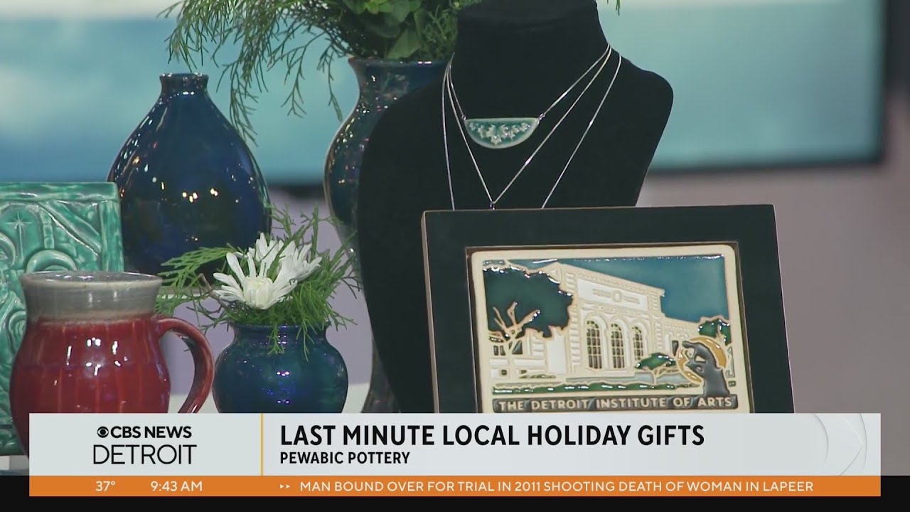 Last-minute local holiday gift ideas from Pewabic Pottery - YouTube