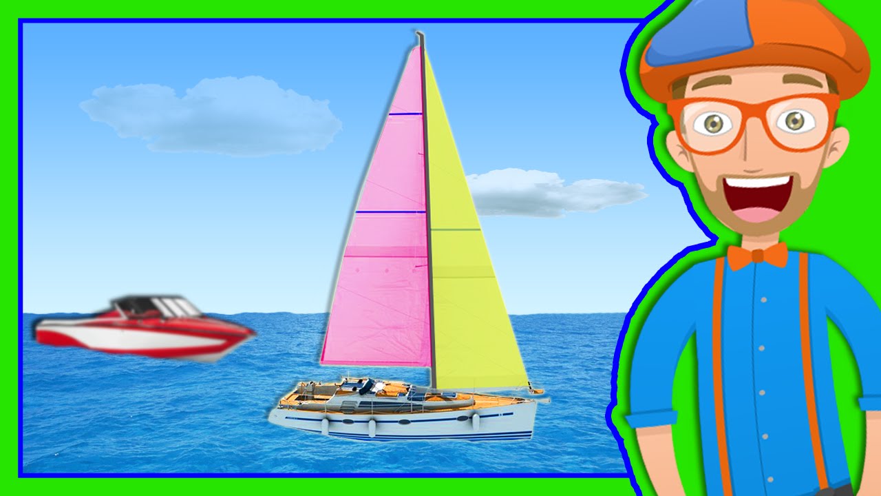 Boats for Preschoolers The Blippi Boat Song - YouTube