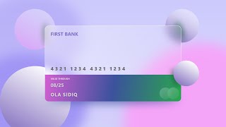 How To Create Glassmorphic Credit Card In Adobe XD  + Glassmorphism screenshot 5