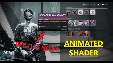 ANIMATED SHADER FROM ADA-1. GET IT NOW! | Destiny 2