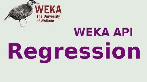 WEKA API 11/19: Regression in WEKA
