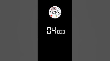 10 Second White Digital Countdown Timer with Black Background! - Your Timer! #shorts