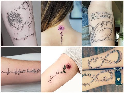 Inspirational Quotes Tattoo Design Ideas For Womens - YouTube